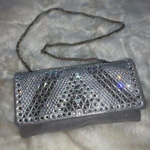 Steve Madden Vivid Rhinestone Clutch